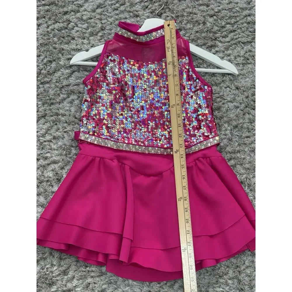 Weissman Showtime Girls Night Out Pink Dance Costume Recital Dress XL Child